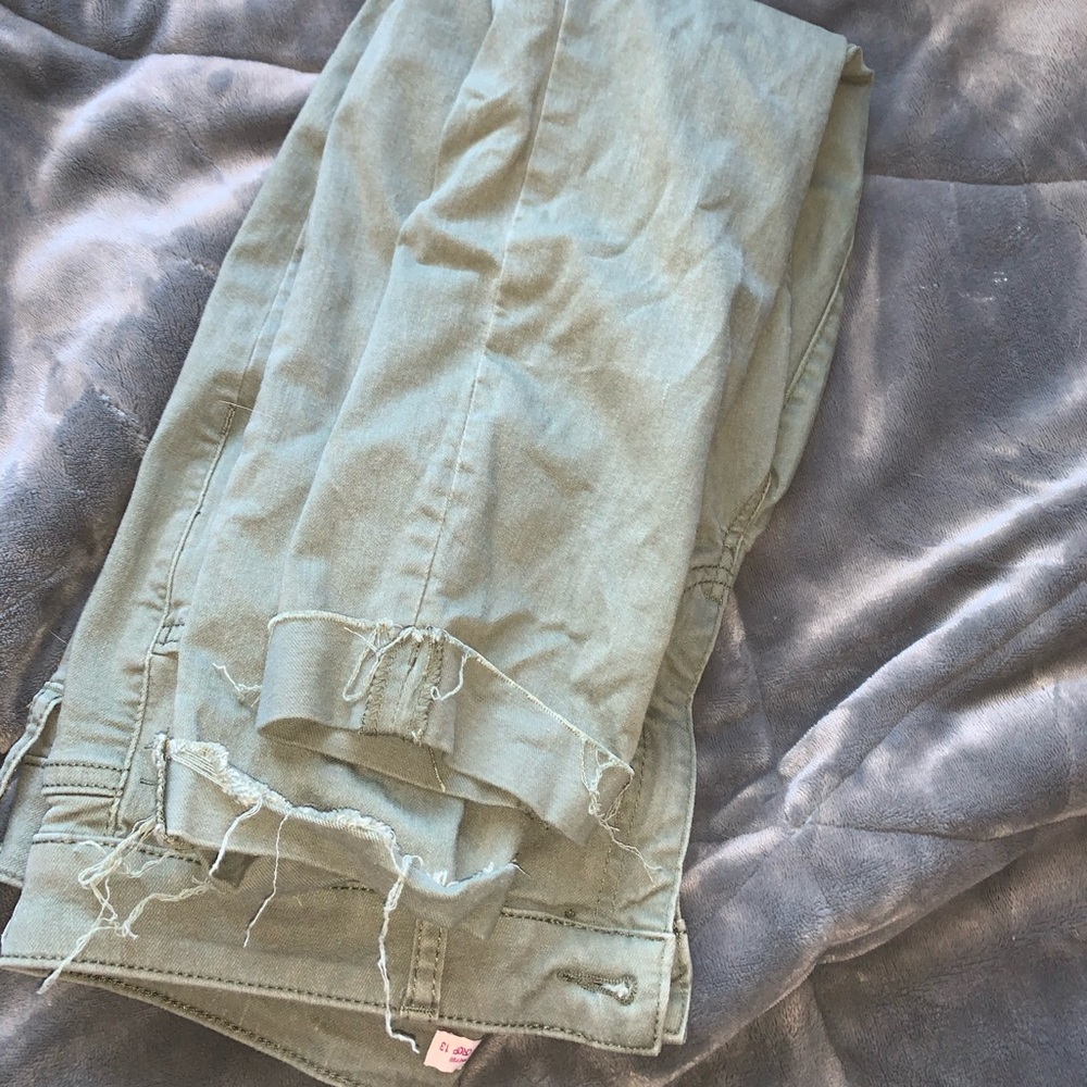 Green jeans